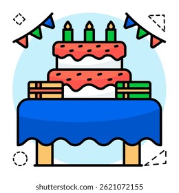 Premium design icon of cake