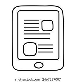 Premium design icon of e book

