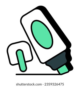 Icono de diseño premium del resaltador