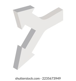 Icono de diseño premium de la intersección horizontal y