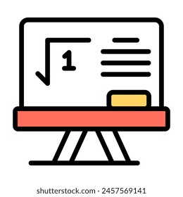 Premium design icon of math class

