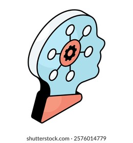 Premium design icon of mind setting