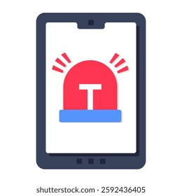 Premium design icon of mobile hooter