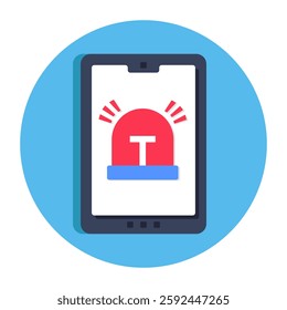 Premium design icon of mobile hooter