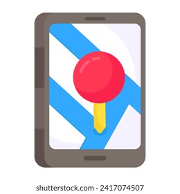 Premium-Design-Symbol für die mobile Navigation 