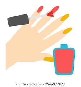 Premium design icon of nail polish