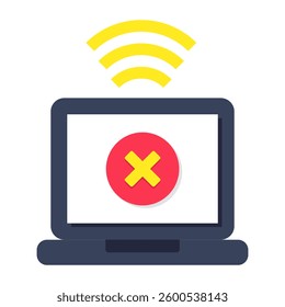 Premium design icon of no laptop