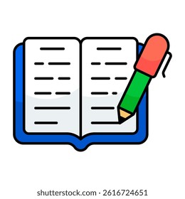 Premium design icon of pen Writing