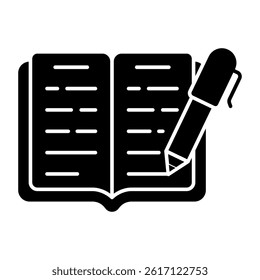 Premium design icon of pen Writing