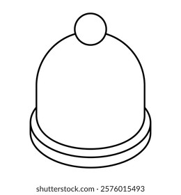 Premium design icon of pom pom hat