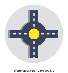 Premium design icon of road
