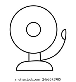 Premium design icon of school bell

