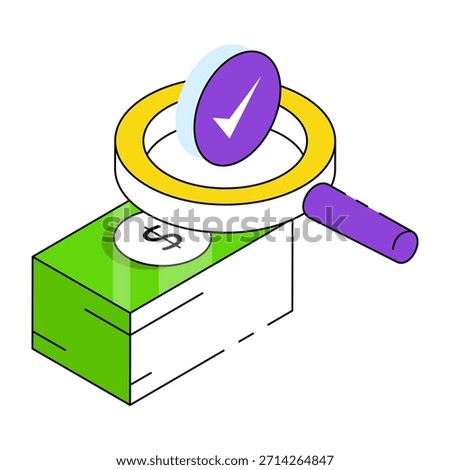 Premium design icon of search dollar 