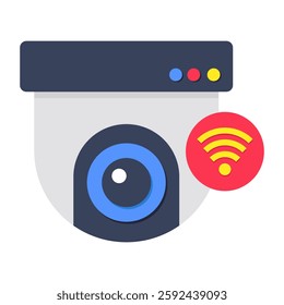 Premium design icon of smart cctv camera