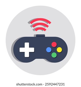 Premium design icon of smart gamepad