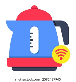 Premium design icon of smart kettle