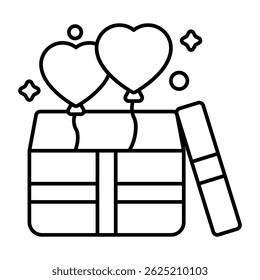 Premium design icon of surprise box