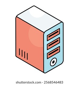 Premium design icon of system unit