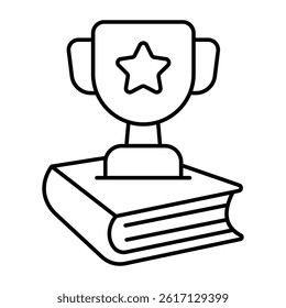 Premium design icon of trophy