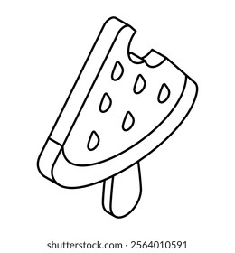 Premium design icon of watermelon