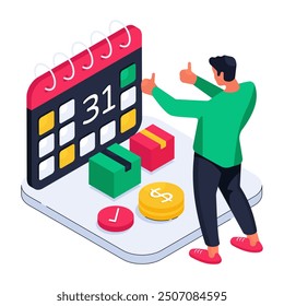 Premium design illustration of delivery schedule

