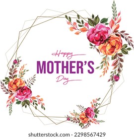 Premium Design Mothers Day - Mothers day floral design and greeting mother day