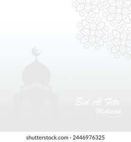 Premium design for Muslim Eid al-Fitr celebrations with a square composition	