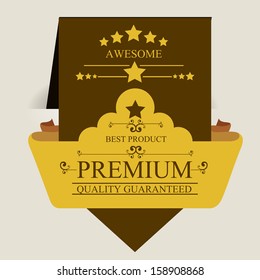 premium design over beige background vector illustration 