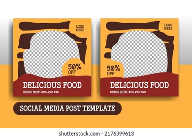 The Premium Design Of The Social Media Post Template For The Food Category