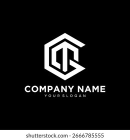 Premium design vetor ícone Logo Letras iniciais MG ou M e G em design de logotipo de hexágono geométrico