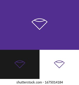 Premium diamond logo design concept. Yoga meditation logomark illustration. Can representing spa, hotel, boutique, floral, mandala, eco.