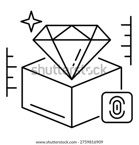 Premium Differentiation icon, Unique Value Proposition and Brand Distinction Concept for Competitive Advantage