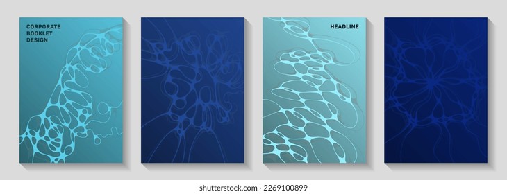 Afiches de fiestas de discoteca premium. Las ondas de doodle retean las texturas. Coloridas plantillas vectoriales de banner. Los afiches de los partidos de música electrónica configuran un diseño gráfico ondulado fluido.