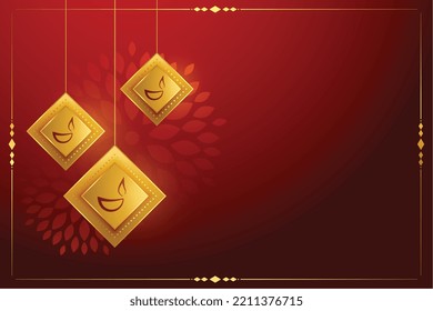 premium diwali greeting background with text space 