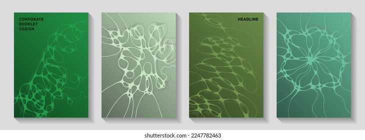 Premium dj party posters. Bent curve lines torrent backdrops. Minimalist title page vector templates. Night party posters collection fluid curves graphic design.