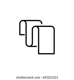 Premium document icon or logo in line style. High quality sign and symbol on a white background. Vector outline pictogram for infographic, web design and app development.
