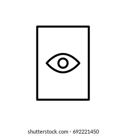 Premium document icon or logo in line style. High quality sign and symbol on a white background. Vector outline pictogram for infographic, web design and app development.