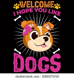 Premium Dog Design vector illustration format that are perfect for t-shirt, coffee mug, poster, cards, pillow cover, sticker, Canvas design, and Musk design.
