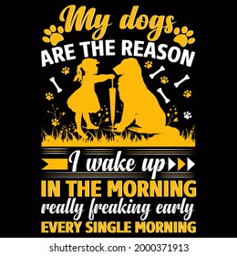 Premium Dog Design vector illustration format that are perfect for t-shirt, coffee mug, poster, cards, pillow cover, sticker, Canvas design, and Musk design.
