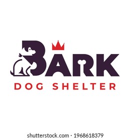 Premium dog shelter logo design inspiration
