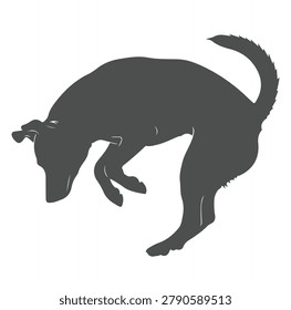Premium Dog Silhouette Vector Collection – Cute Puppy, Loyal Pet, Canine Breed Illustration, Standing Running Sitting Dog Outline, Black and White Animal Logo Icon Isolated Design