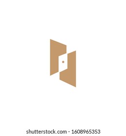 Premium door logo design. abstract door icon vector illustration