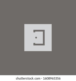 Premium door logo design. abstract door icon vector illustration