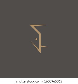 Premium door logo design. abstract door icon vector illustration
