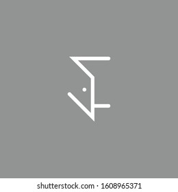 Premium door logo design. abstract door icon vector illustration