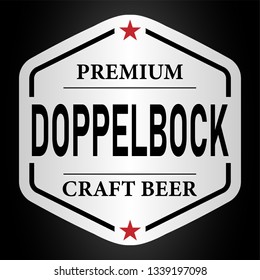 premium doppelbock craft beer lable web badge icon