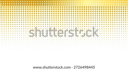 Premium dotted background with gradient effect. Luxury golden polka dot pattern. Wallpaper with noise, grain, pixel or bitmap metallic texture. Eps10