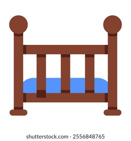 Premium download icon of baby crib