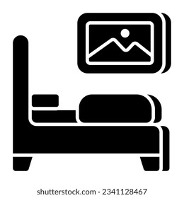 Premium download icon of bed