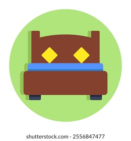 Premium download icon of bed